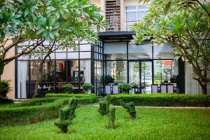 Miejska konstrukcja aluminiowa